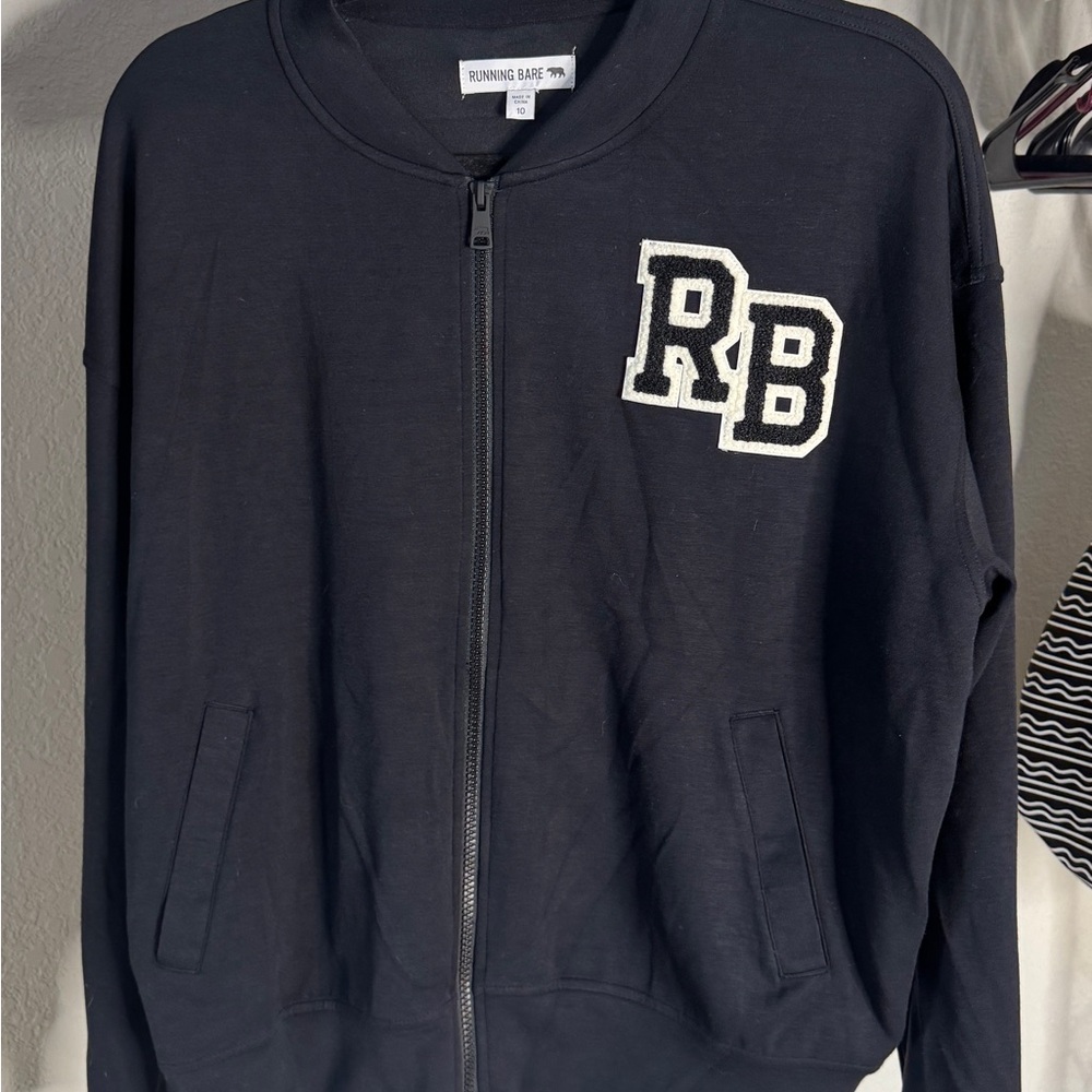 Running Bare Black RB Logo Jacket